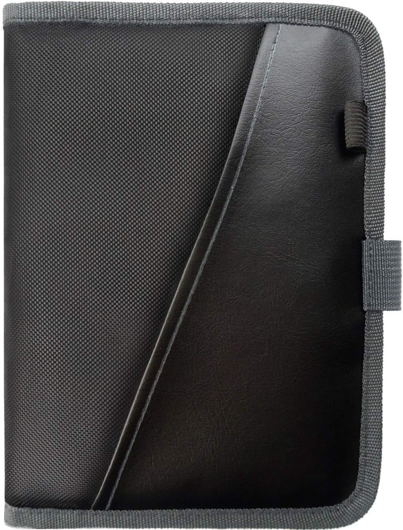 PlusXpres Glove Box Compartment Organizer - Car Document Holder - Owner Manual Case Pouch - Vehicle Storage Wallet for Registration & Insurance Card - Premium Auto Paperwork Holder - Log Book included - Gray - Image 1